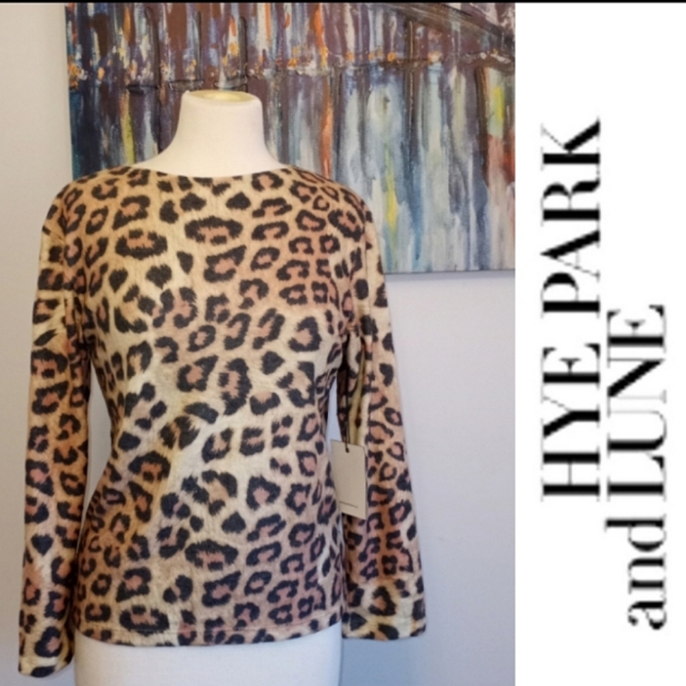 Made in US Leopard Print Hacci Julian Top, Hye Park x Lune